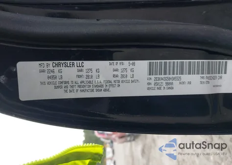 2008 Dodge Charger из США, поврежденный, VIN 2B3KA43G58H305525